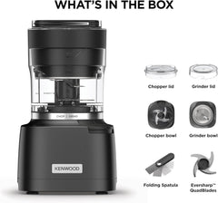 KENWOOD Duo Prep 2-in-1 Chopper & Grinder 800W Black CHP80.00BK1