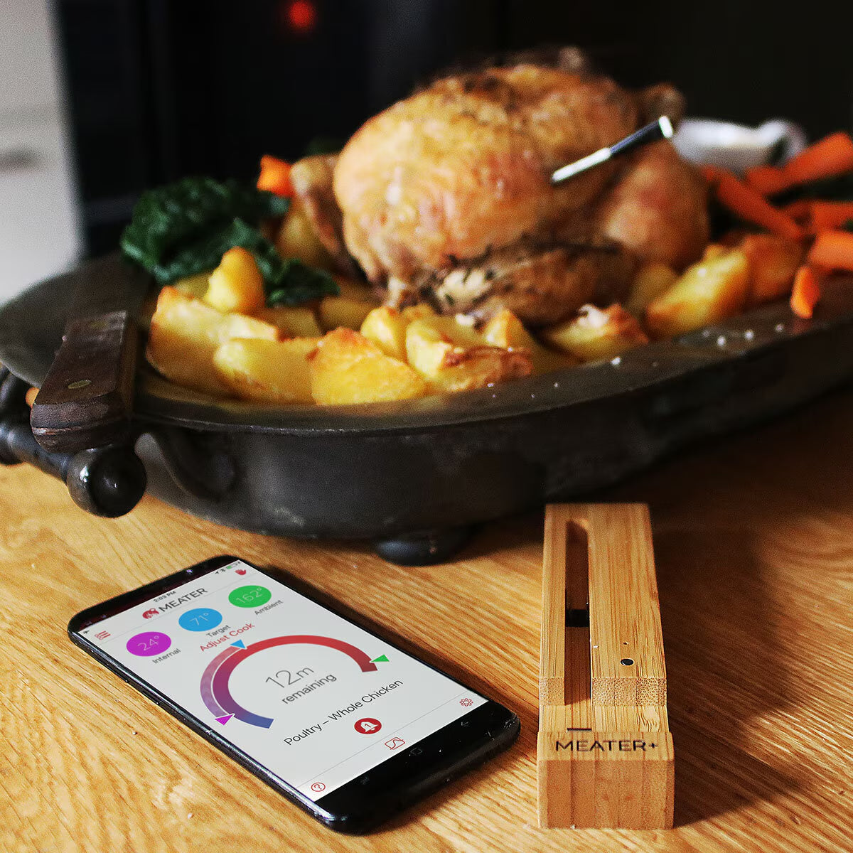 MEATER Plus Wireless Meat Thermometer - Elegant Honey Finish