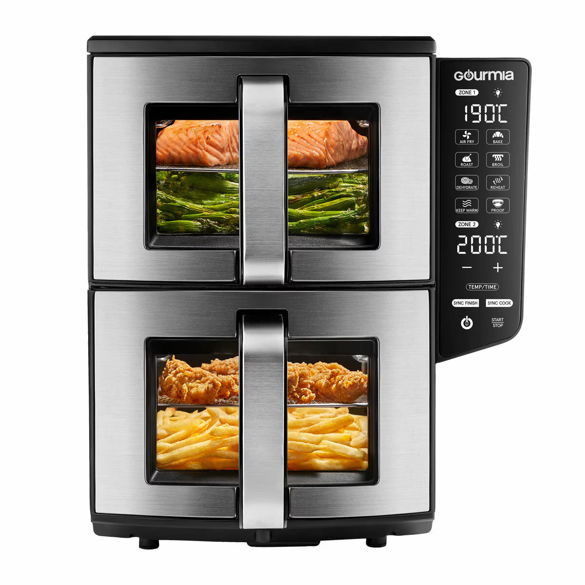 Gourmia Double Decker Air Fryer 10.4L, GAF1180