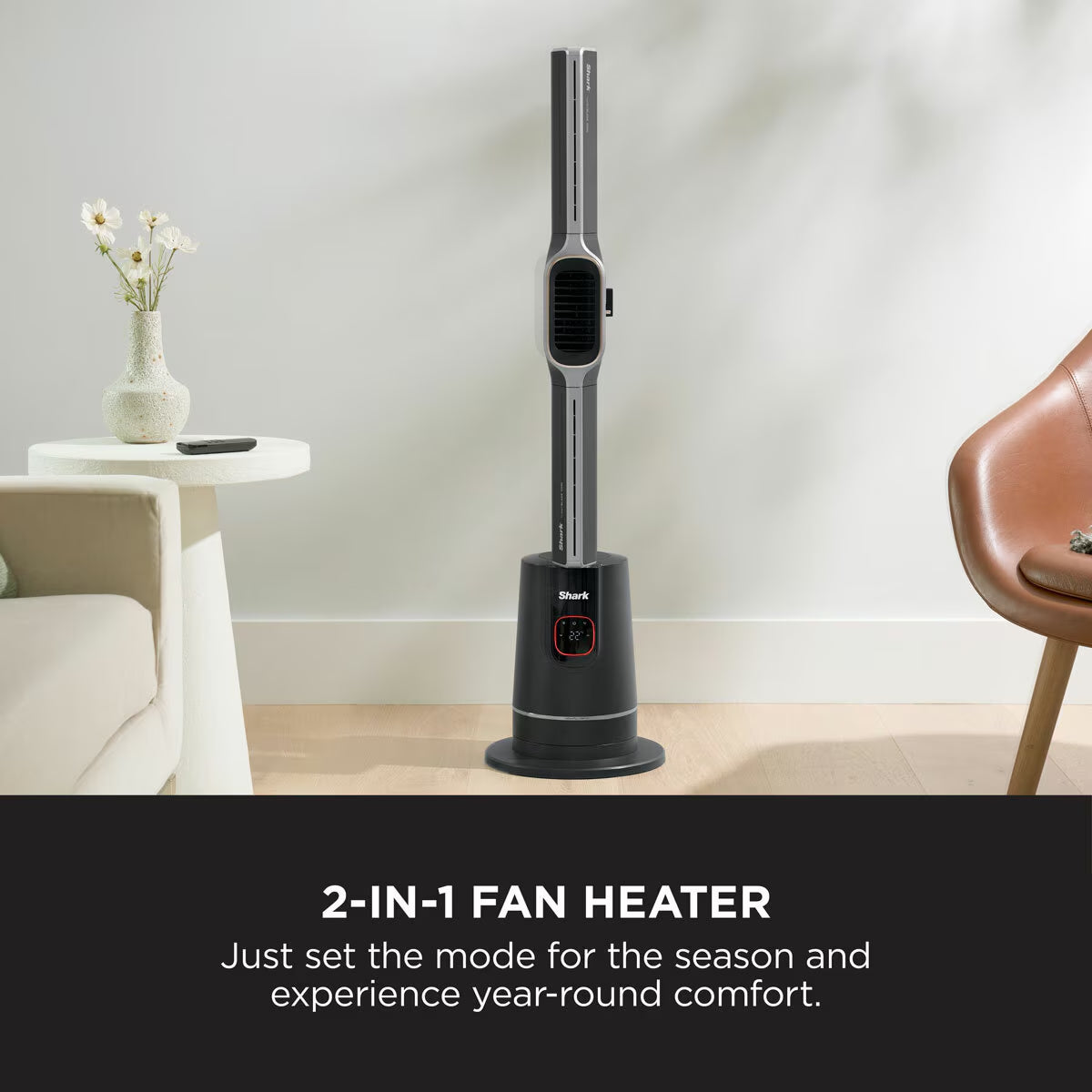 Shark TH200UK Turboblade Cool+Heat Fan in Stylish Charcoal