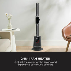 Shark TH200UK Turboblade Cool+Heat Fan in Stylish Charcoal