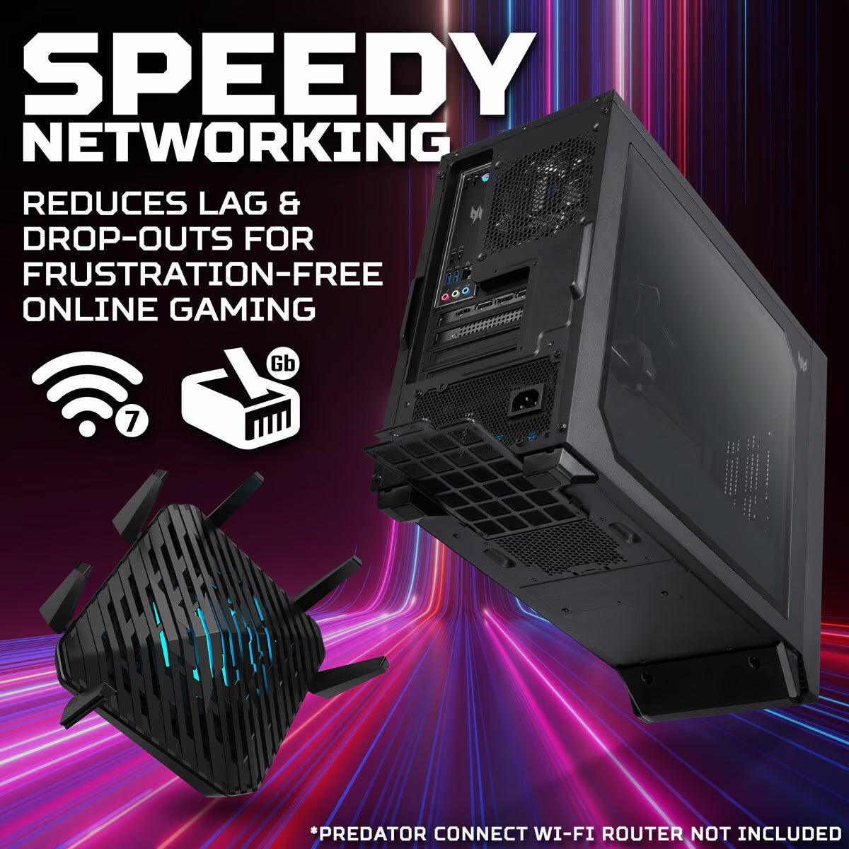 Acer Predator Orion 3000 Gaming Desktop PC - Intel Core i5, 16GB RAM, 512GB SSD, NVIDIA GeForce RTX 5060