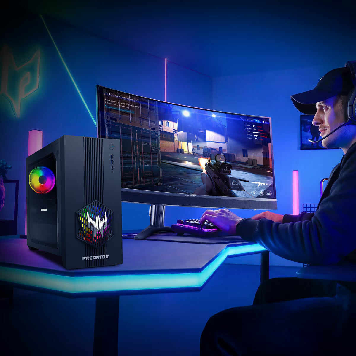 Acer Predator Orion 3000 Gaming Desktop PC - Intel Core i5, 16GB RAM, 512GB SSD, NVIDIA GeForce RTX 5060
