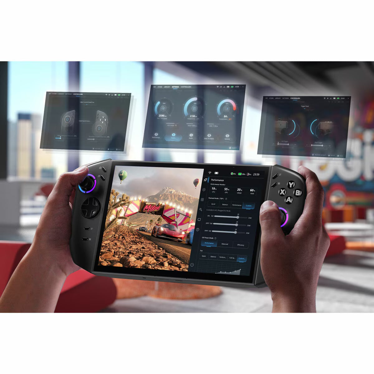 Lenovo Legion Go Handheld Gaming PC - AMD Ryzen Z2, 32GB RAM, 512GB SSD, 8.8" OLED Display
