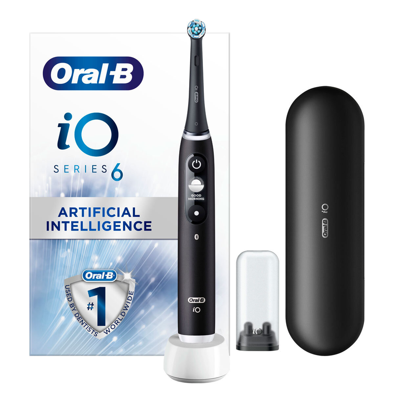 Oral-B IO6 Series Ultimate Clean Electric Toothbrush 5 Smart Modes Black Colour0