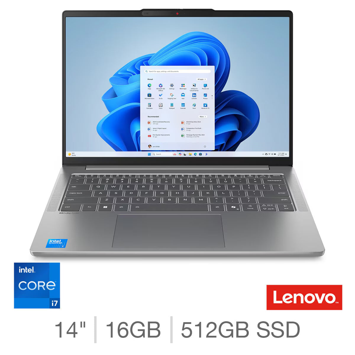 Lenovo Ideapad Slim 5 - Powerful Intel Core i7 Laptop with 16GB RAM & 512GB SSD - 14 Inch Sleek Design