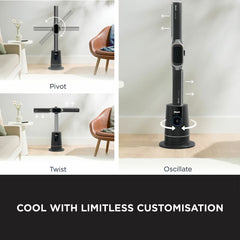 Shark TH200UK Turboblade Cool+Heat Fan in Stylish Charcoal