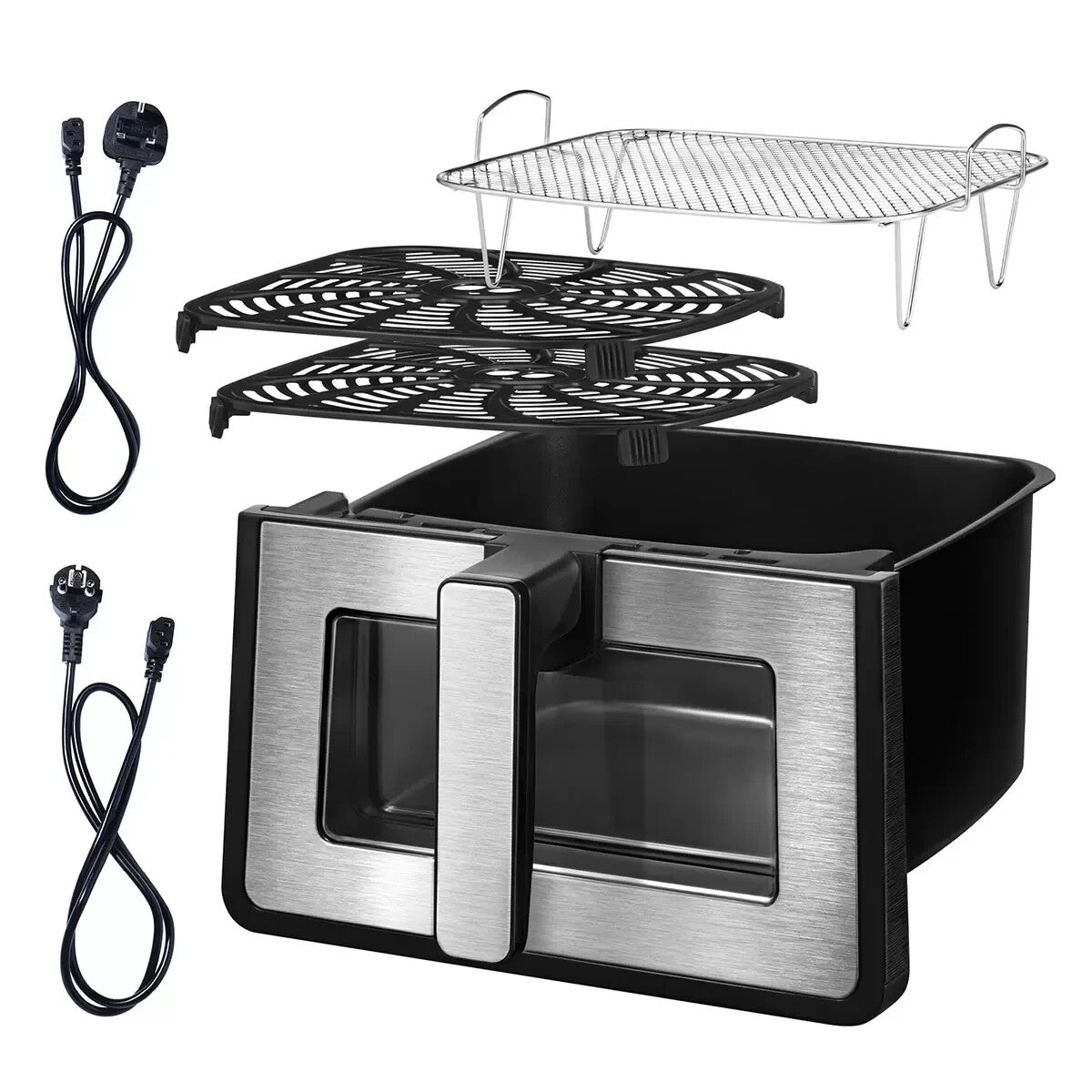Gourmia Digital Air Fryer 7.6L Z Glass Windows Healthy Frying Cooker GAF8182