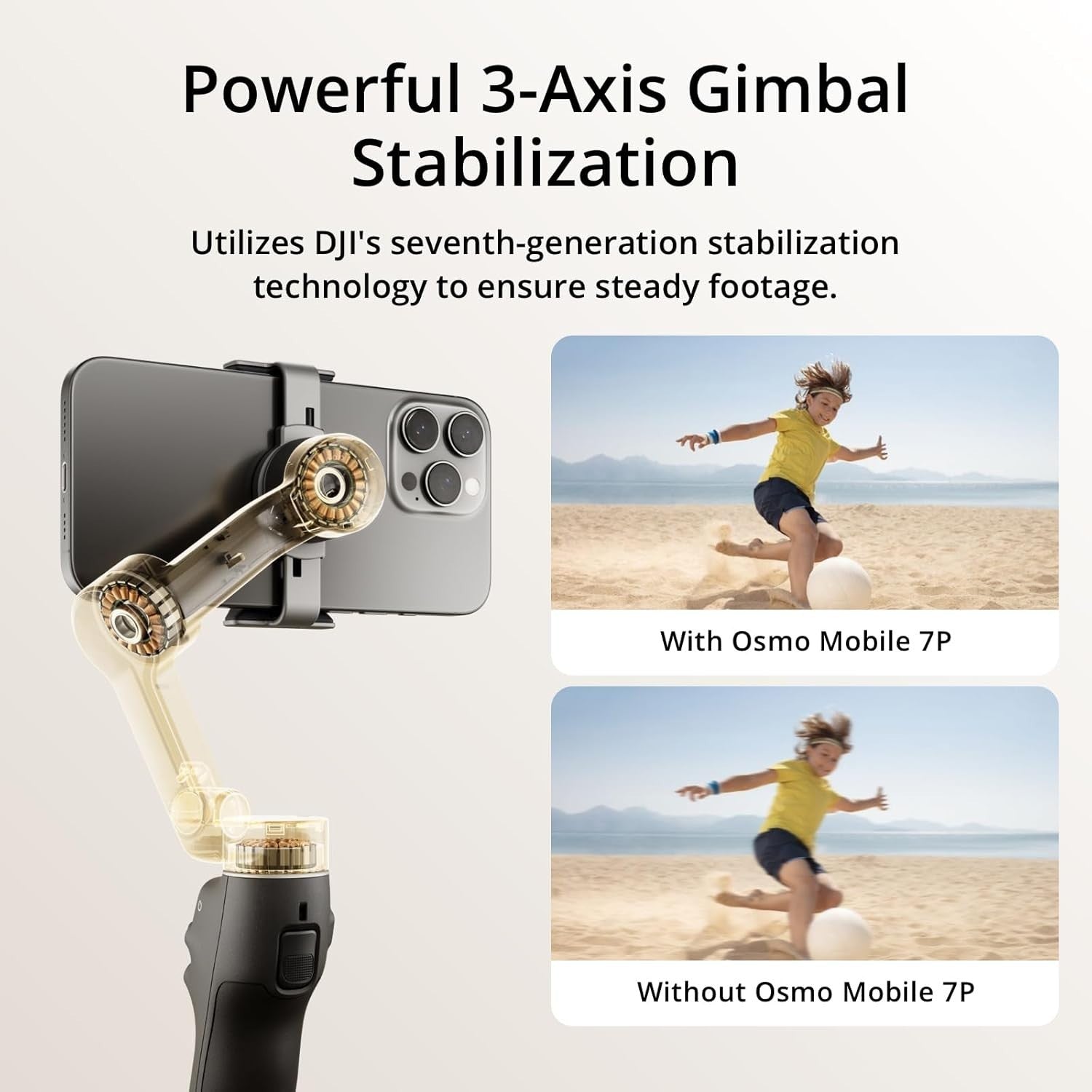 DJI Osmo Mobile 7P Gimbal Stabilizer for iPhone Android Native Tracking8