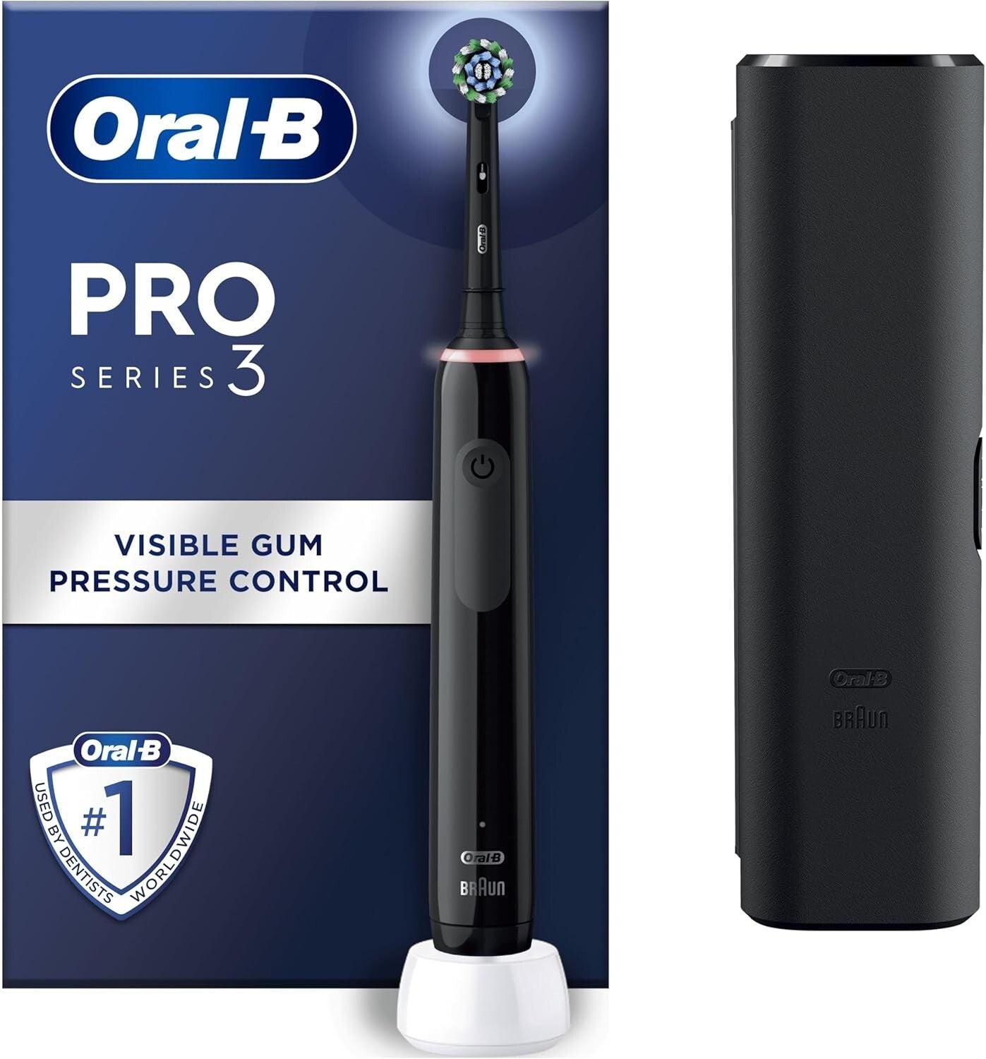 Oral-B Pro 3 3500 Electric Toothbrush Cross Action and Travel Case Black Edition6