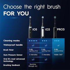 Oral-B Pro 3 3500 Electric Toothbrush Cross Action and Travel Case Black Edition1