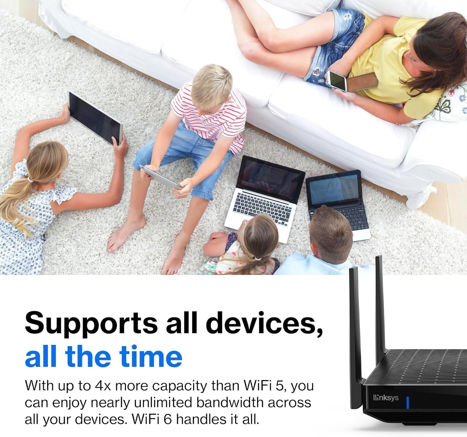 Linksys Hydra Pro 6E Tri‑Band WiFi 6E Mesh Router Wireless Gaming 8 Stream 6.6Gb15
