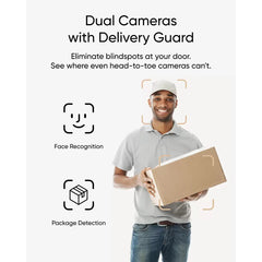 eufy 2K Video Doorbell E340 8GB Local Storage with Chime Battery No Monthly Fees1