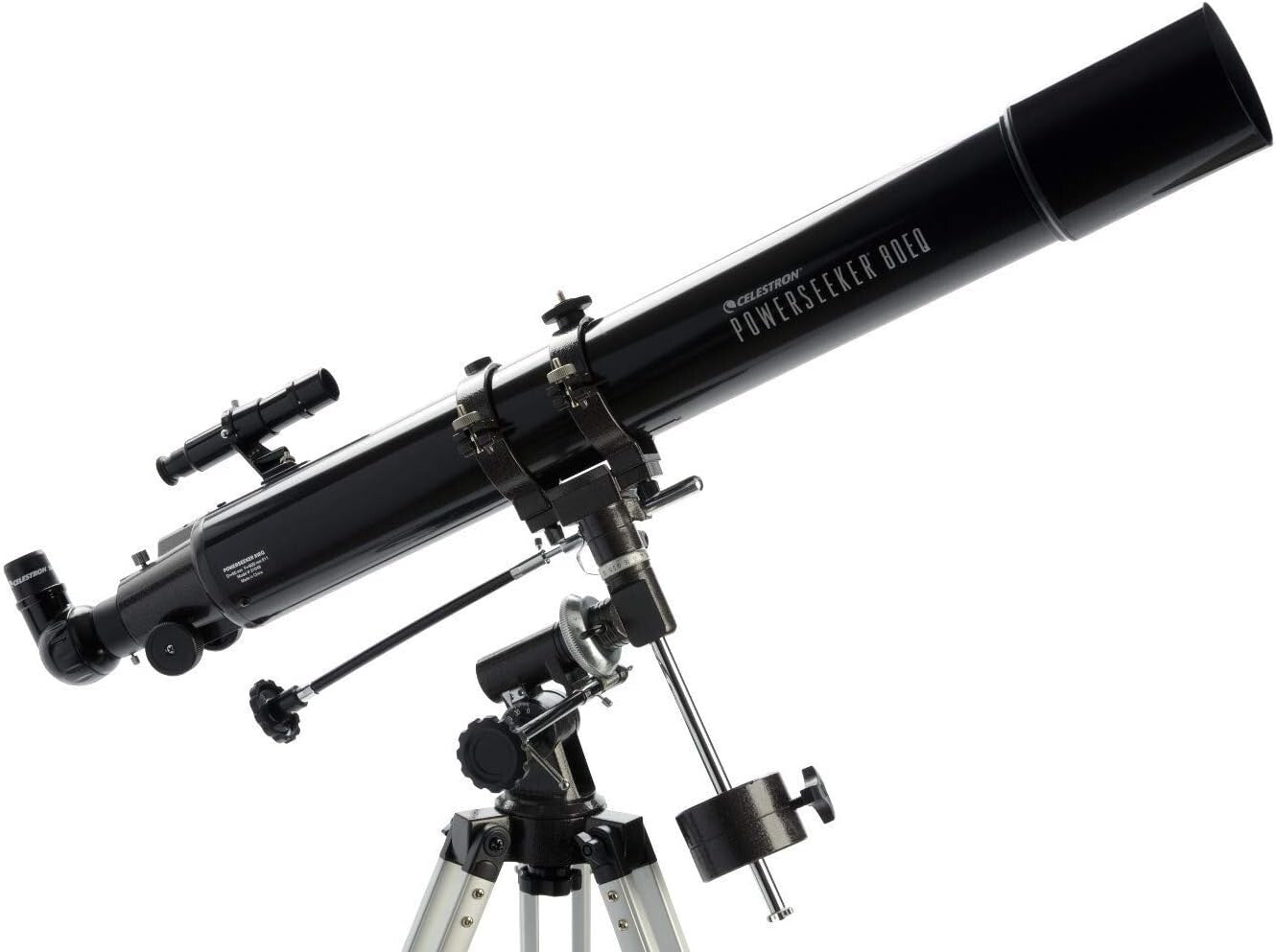 Celestron PowerSeeker 80 EQ Refractor Telescope 80/900mm with Tripod Model 210484