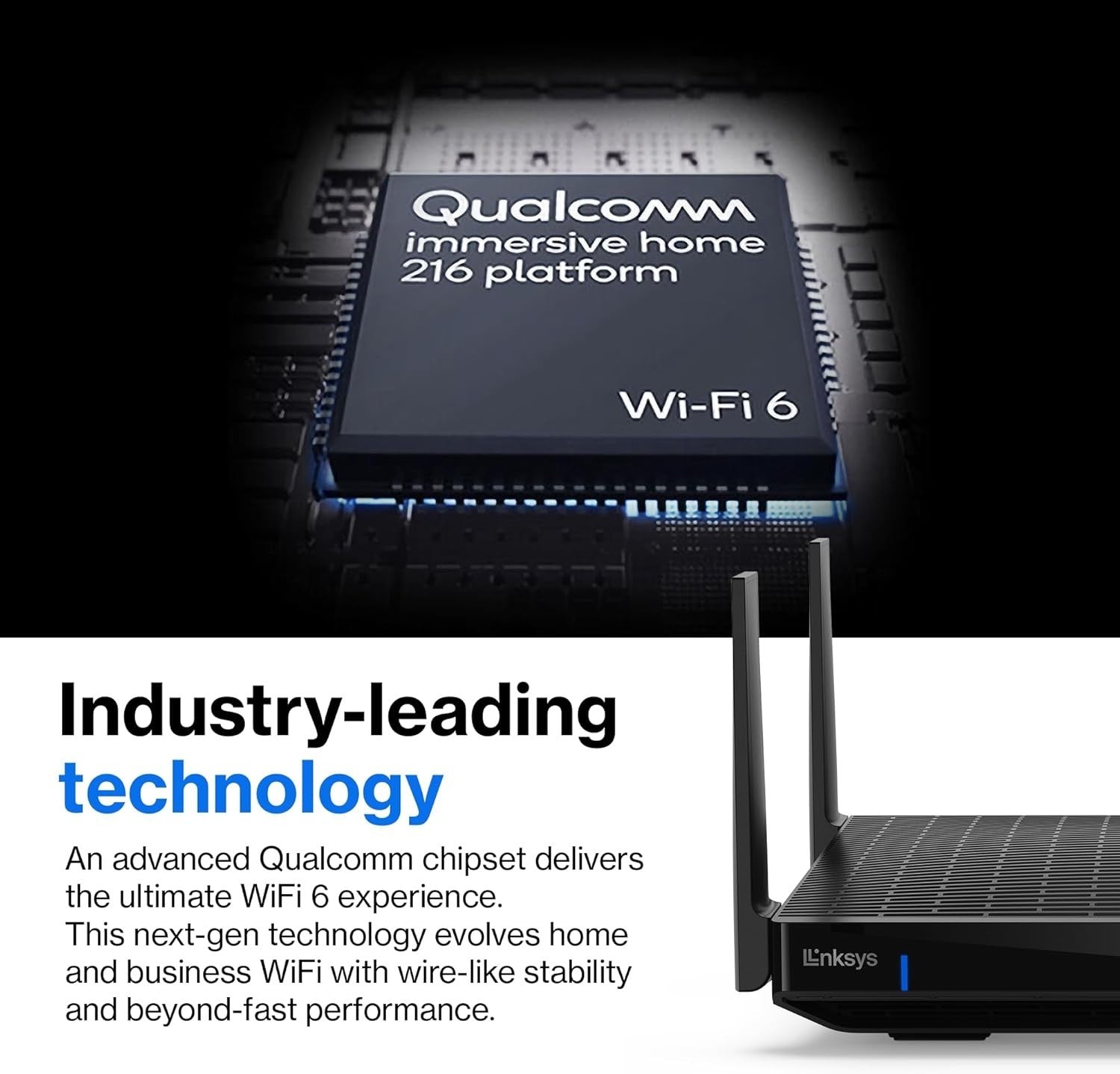 Linksys Hydra Pro 6E Tri‑Band WiFi 6E Mesh Router Wireless Gaming 8 Stream 6.6Gb16
