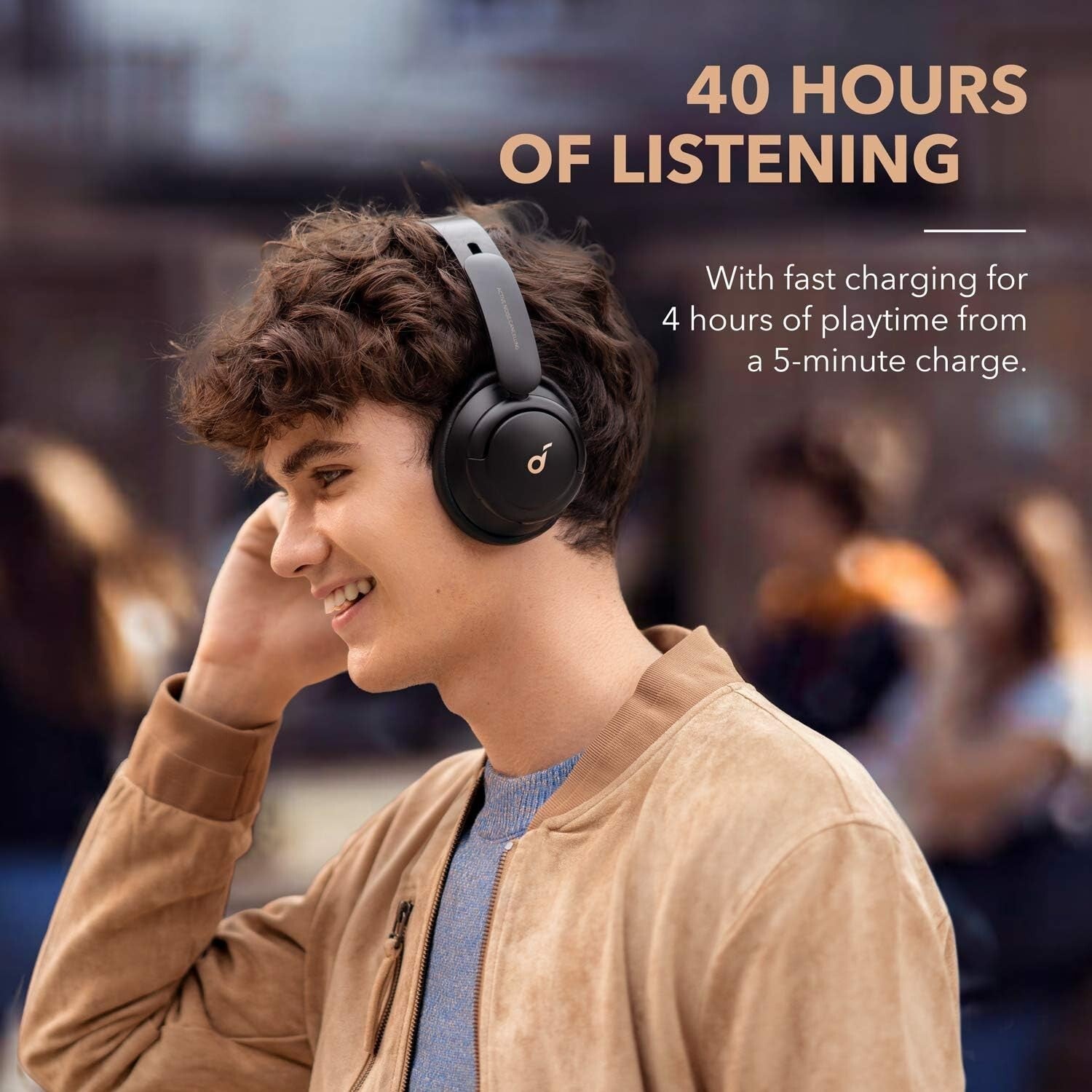 soundcore by Anker Life Q30 Hybrid Active Noise Cancelling Headphones Hi-Res 40H5