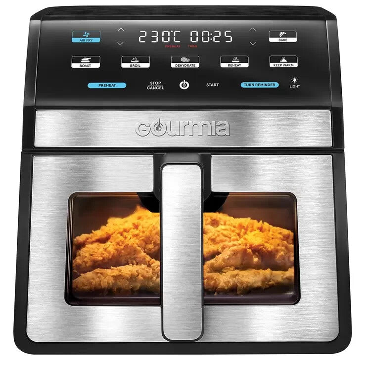 Gourmia Digital Air Fryer 7.6L Z Glass Windows Healthy Frying Cooker GAF8187