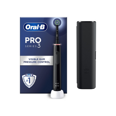 Oral-B Pro 3 3500 Electric Toothbrush Cross Action and Travel Case Black Edition0