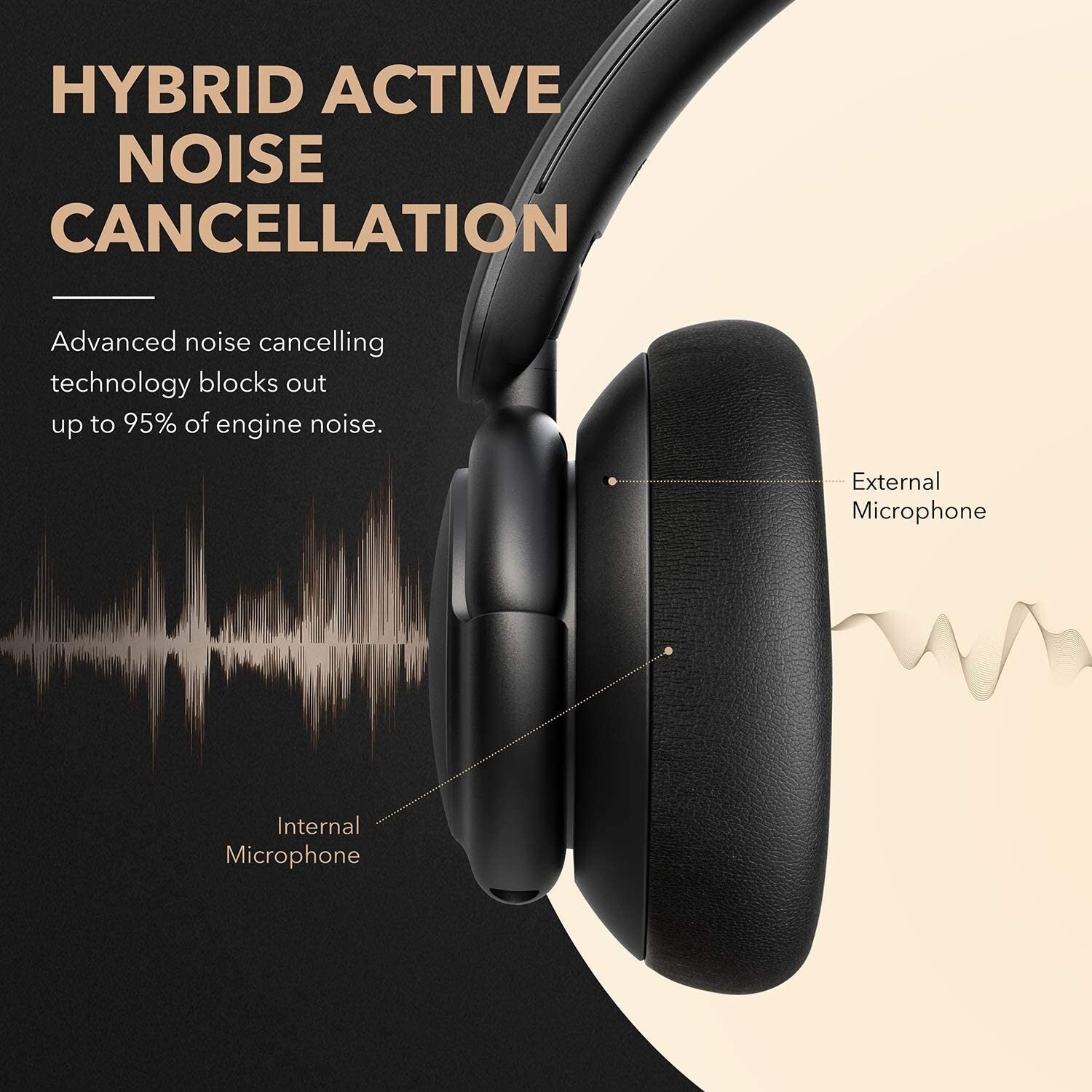 soundcore by Anker Life Q30 Hybrid Active Noise Cancelling Headphones Hi-Res 40H1