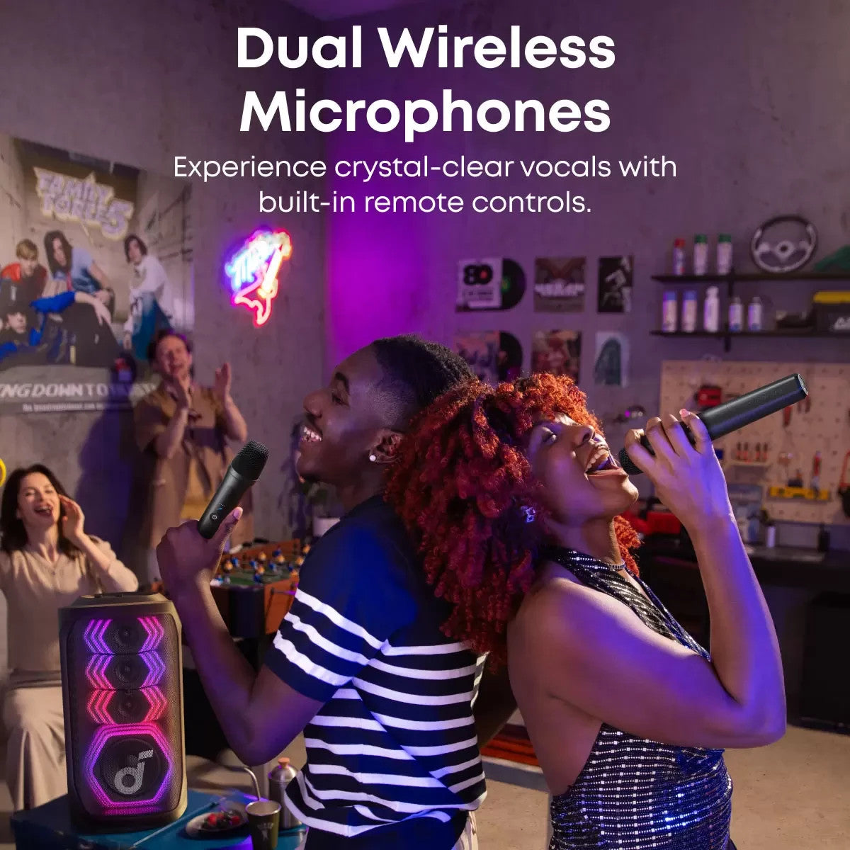 Soundcore Rave 3S AI Karaoke Party Speaker with Dual Mics 200W4