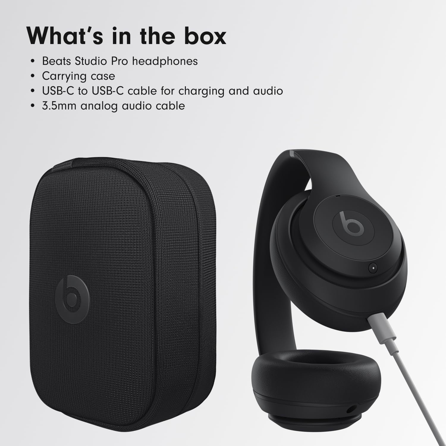 Beats Studio Pro Over Ear Wireless Bluetooth Noise Cancelling Headphones Black8