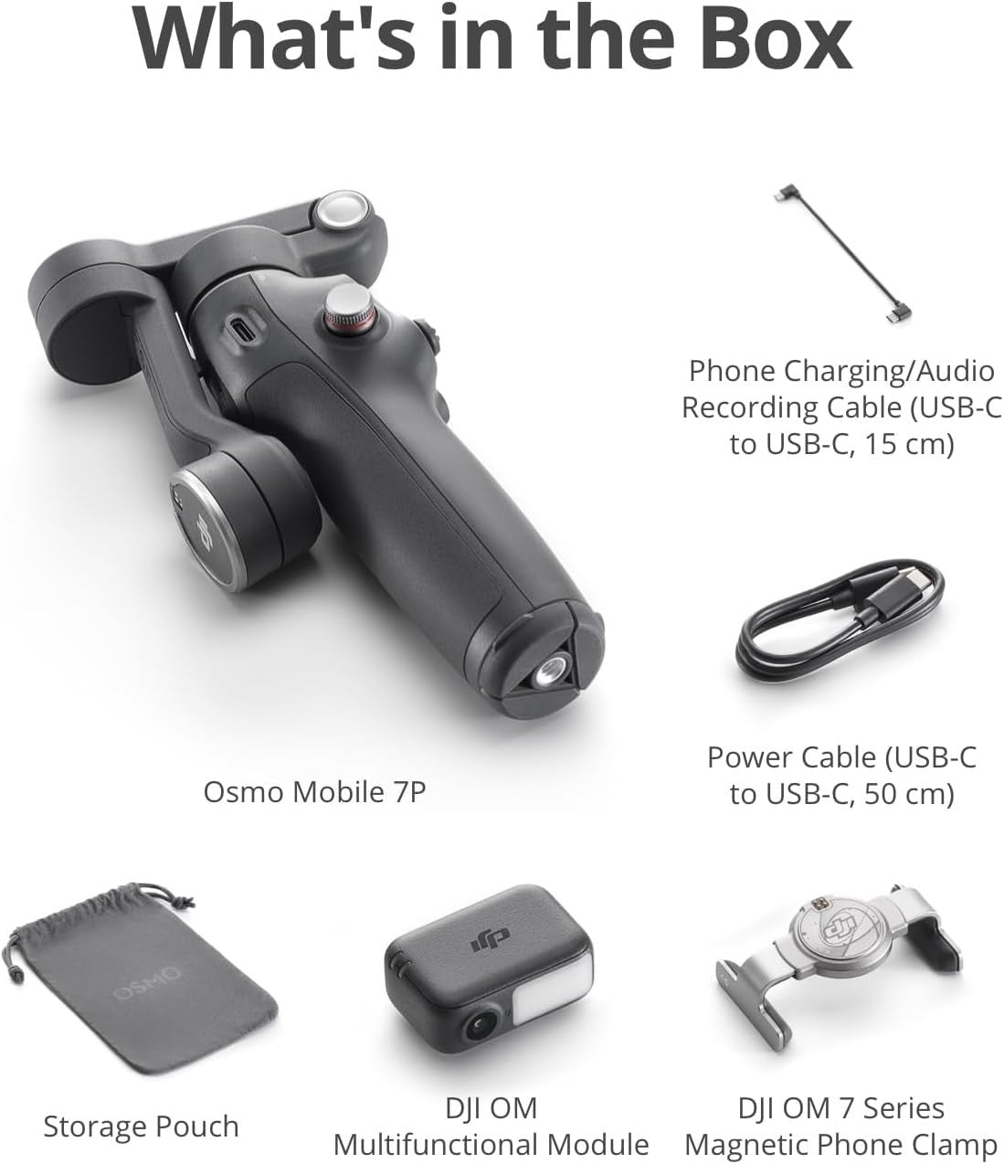 DJI Osmo Mobile 7P Gimbal Stabilizer for iPhone Android Native Tracking3