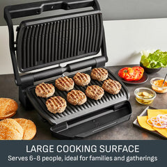 Tefal OptiGrill XL Matt Black GC7278G1 Smart Electric Health Grill Indoor BBQ3