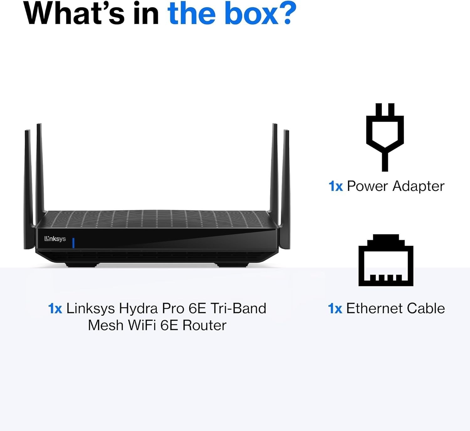 Linksys Hydra Pro 6E Tri‑Band WiFi 6E Mesh Router Wireless Gaming 8 Stream 6.6Gb7