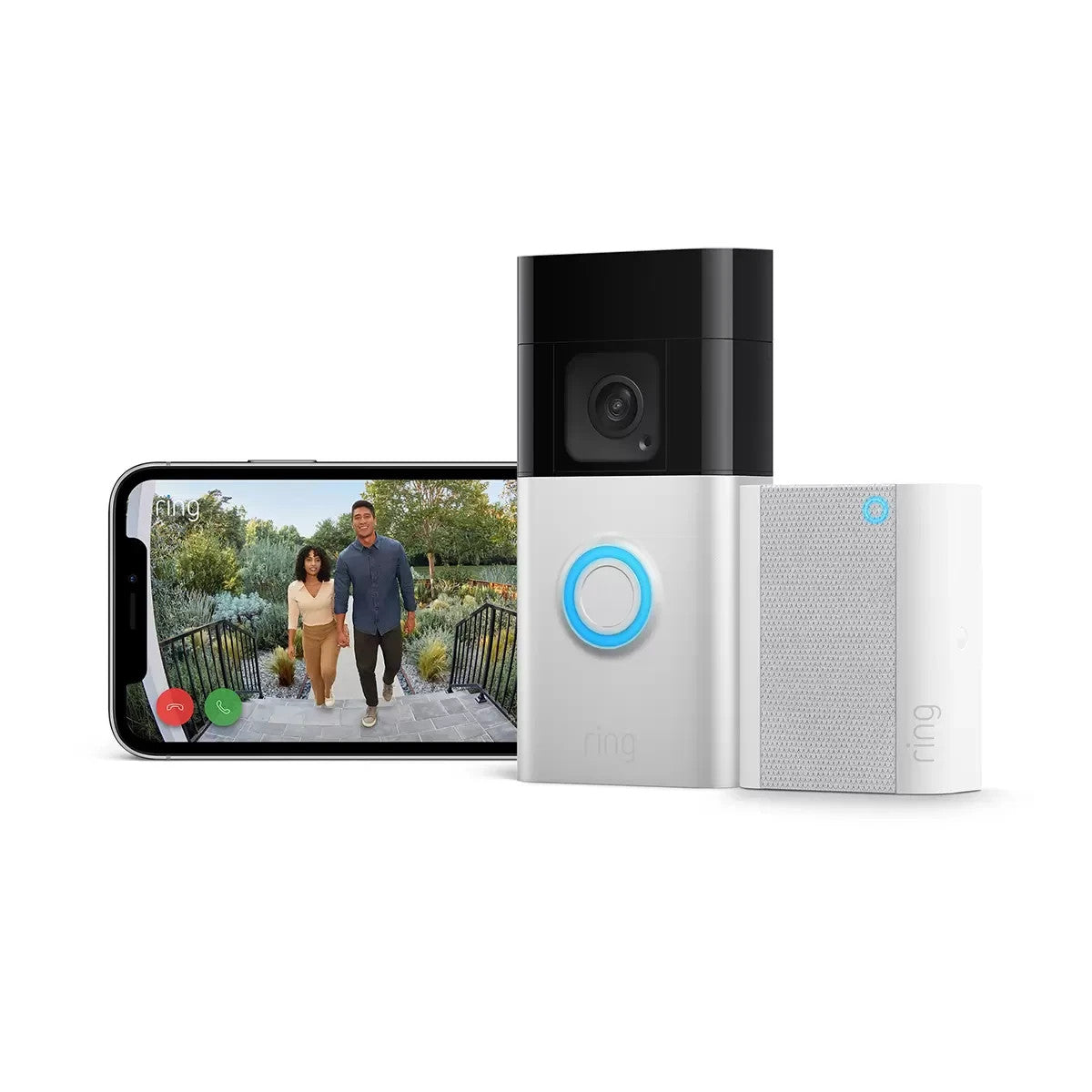 Ring Battery Video Doorbell Plus with Chime and Additional Quick Release Battery4