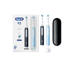 Oral-B iO3 Series Electric Toothbrush Smart Duo Pack Edition Ice Blue Matt Black1
