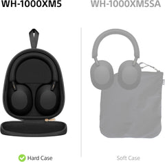 Sony WH-1000XM5 Premium Noise Cancelling Over Ear Headphones Hard Case Black2