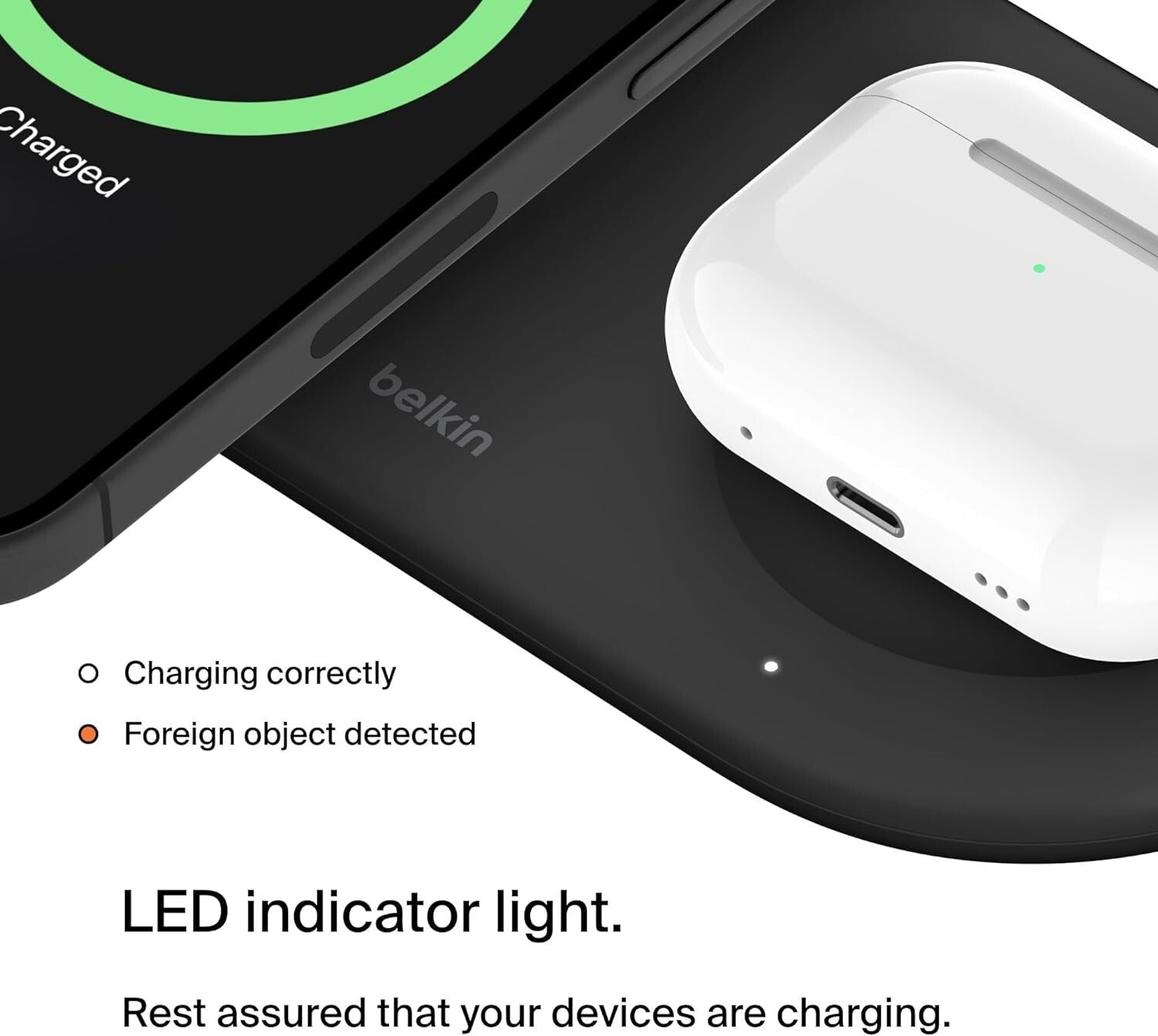 Belkin Fast Wireless Charger  15W 2 in 1 Boost Charge Pro with Magnetic Qi2 Pad4