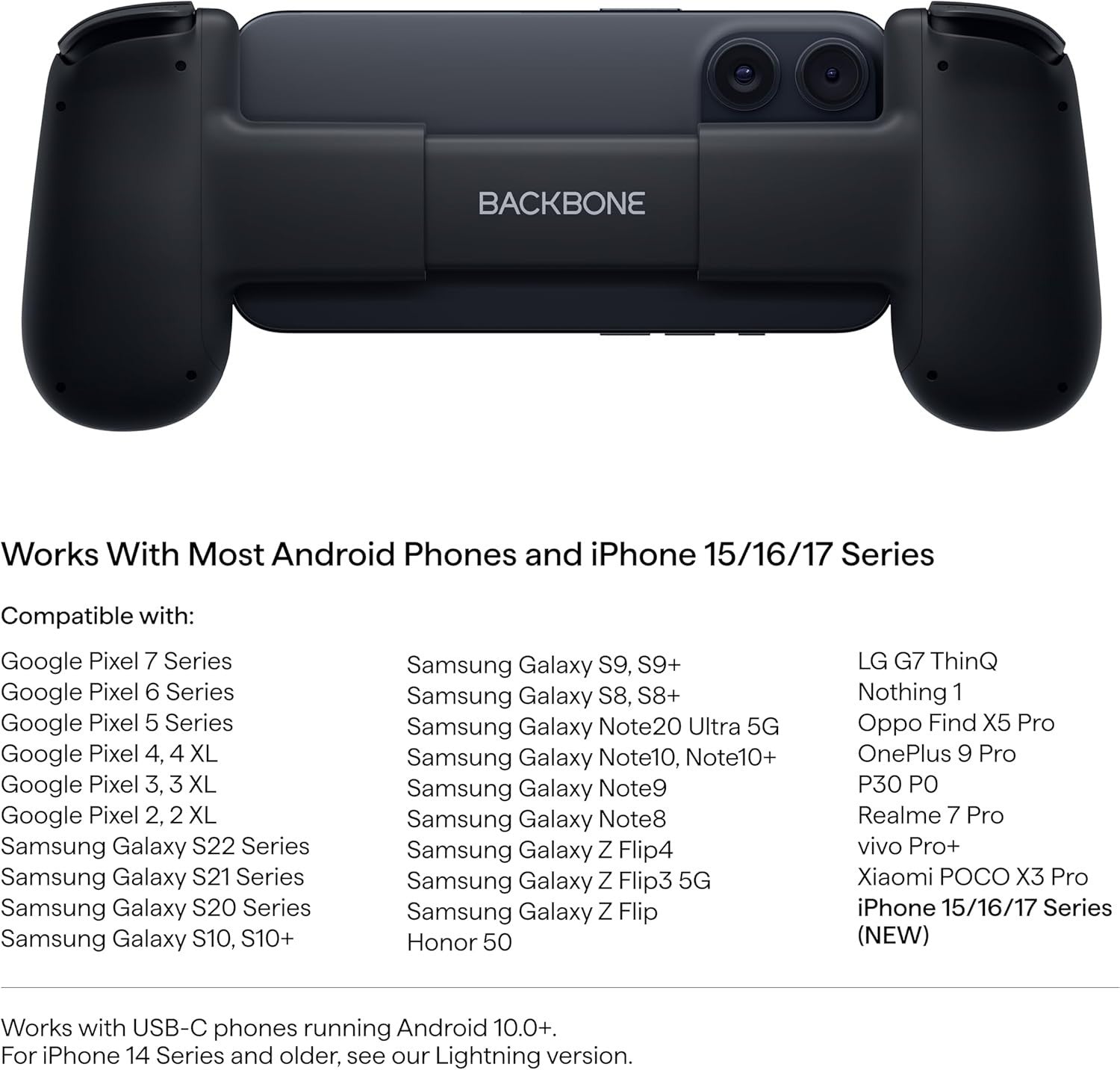 BACKBONE One PlayStation Edition Mobile Gaming USB-C For Android & iPhone Series8
