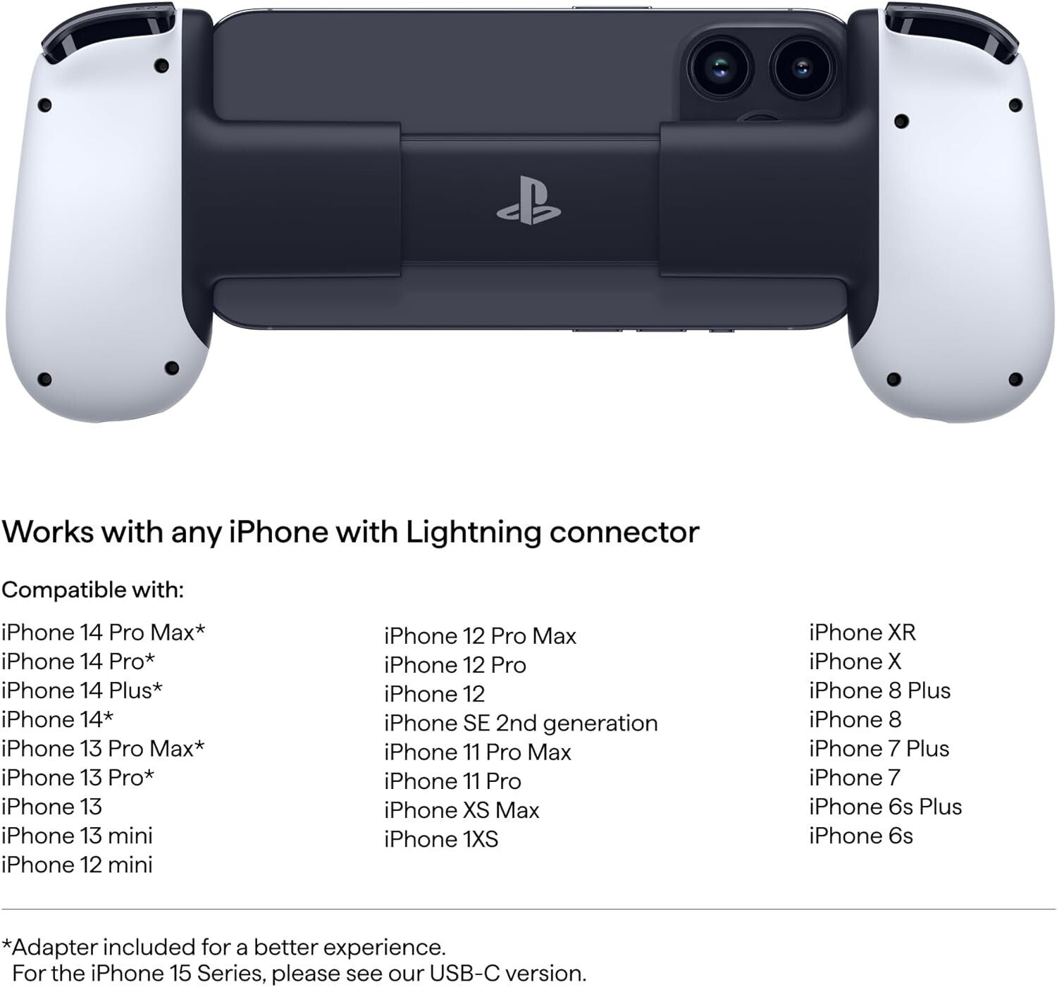 BACKBONE One PlayStation Edition Mobile Gaming Controller for iPhone Lightning2