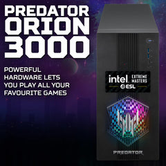 Acer Predator Orion 3000 Gaming Desktop PC - Intel Core i5, 16GB RAM, 512GB SSD, NVIDIA GeForce RTX 5060