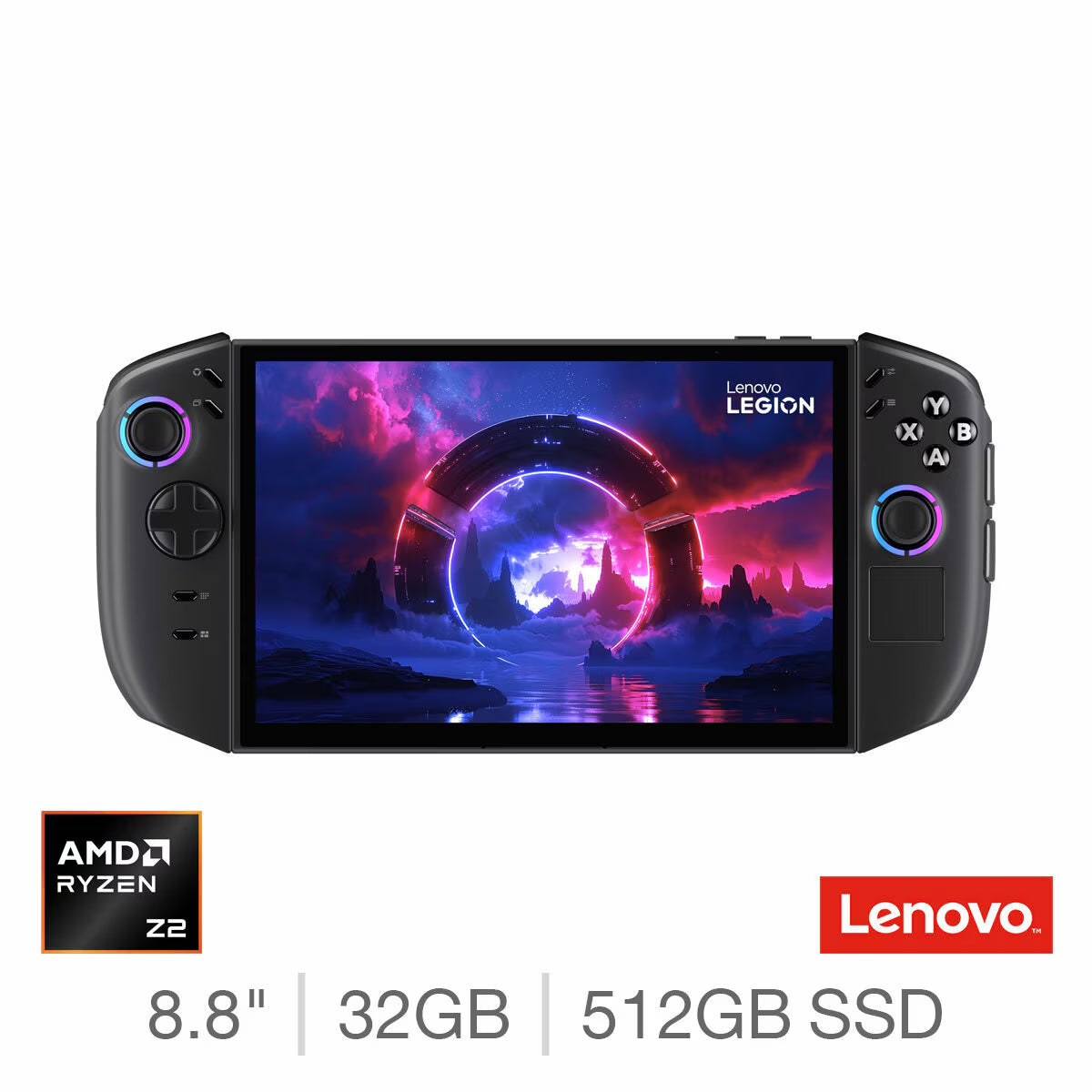 Lenovo Legion Go Handheld Gaming PC - AMD Ryzen Z2, 32GB RAM, 512GB SSD, 8.8" OLED Display