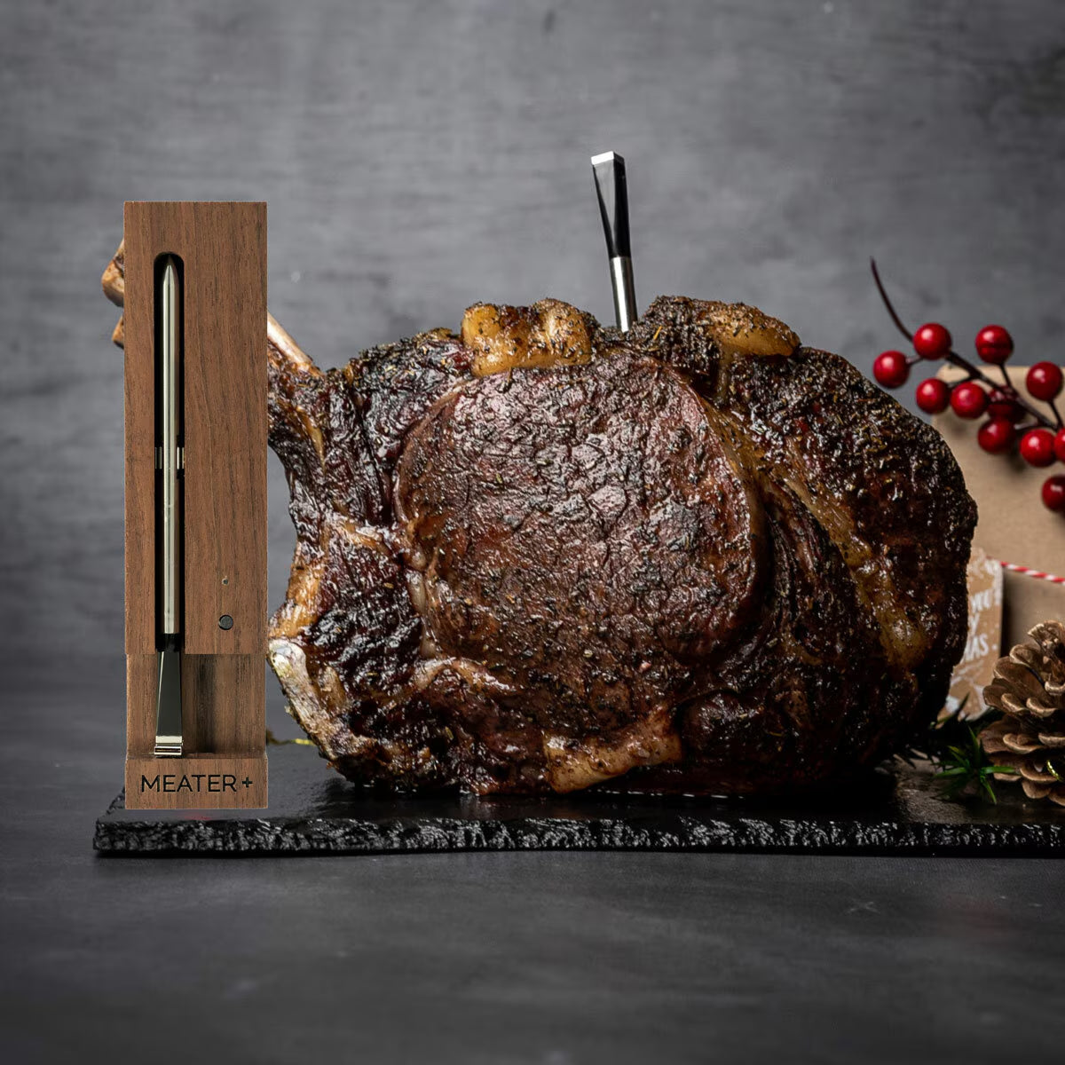 MEATER Plus Wireless Meat Thermometer - Elegant Honey Finish