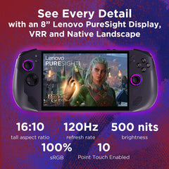 Lenovo Legion Go S - Powerful Handheld Gaming PC with AMD Ryzen Z2, 16GB RAM, 1TB SSD, 8-Inch Display
