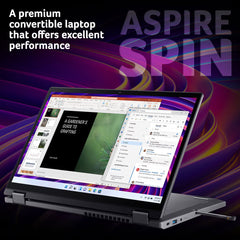 Acer Aspire Spin 14" 2-in-1 Laptop - Intel Core Ultra 5, 16GB RAM, 1TB SSD - Versatile Performance and Style