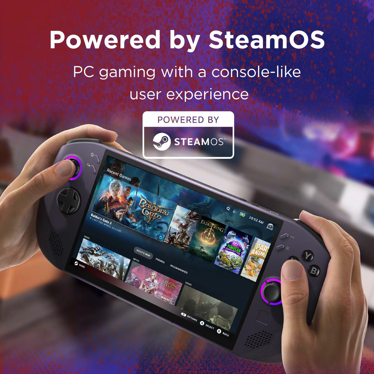 Lenovo Legion Go S - Powerful Handheld Gaming PC with AMD Ryzen Z2, 16GB RAM, 1TB SSD, 8-Inch Display