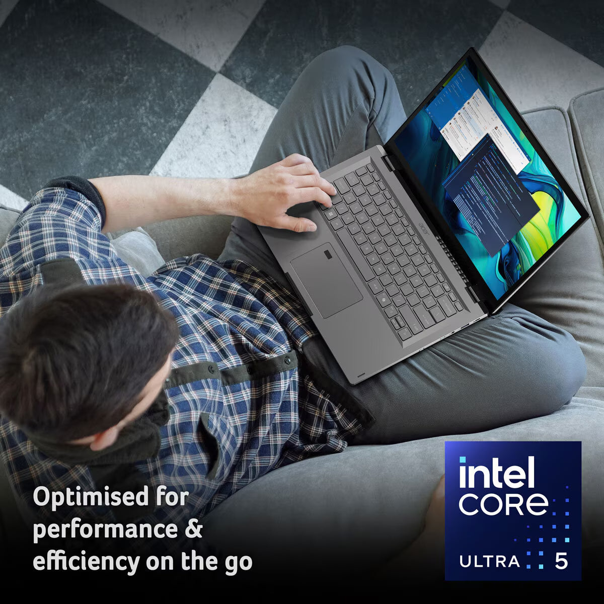 Acer Aspire Spin 14" 2-in-1 Laptop - Intel Core Ultra 5, 16GB RAM, 1TB SSD - Versatile Performance and Style