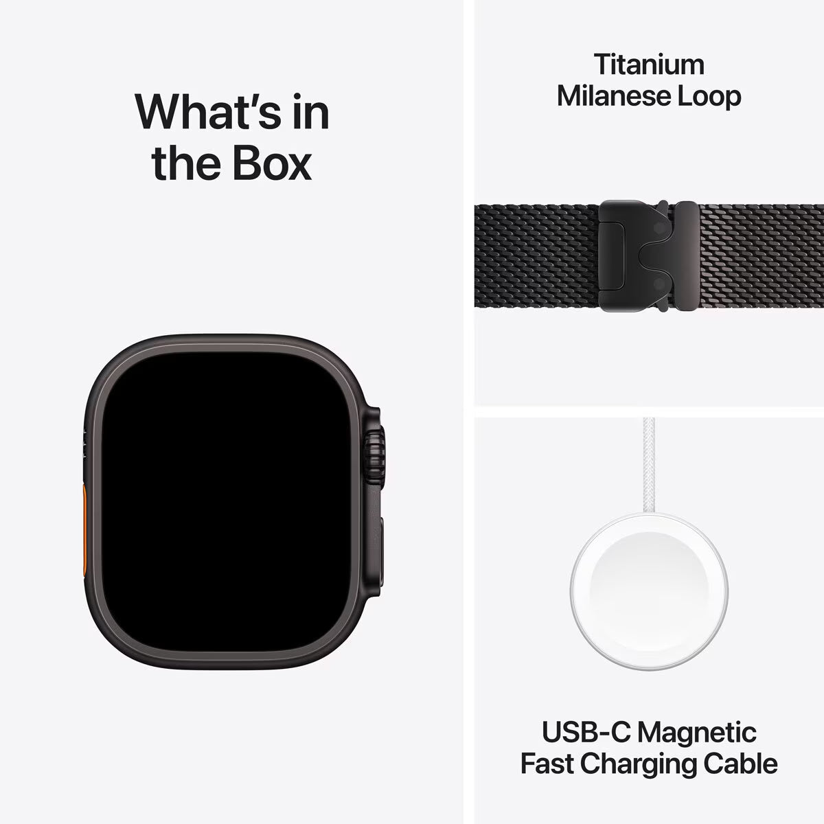 Apple Watch Ultra 2 GPS + Cellular, 49Mm Titanium Case with Black Titanium Milanese
