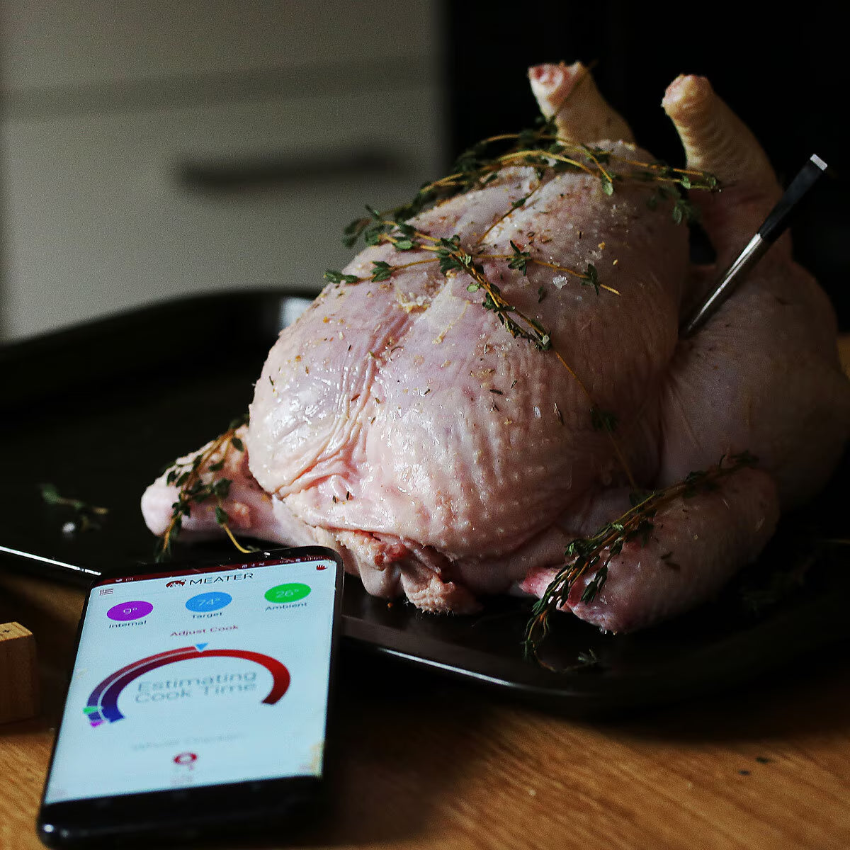 MEATER Plus Wireless Meat Thermometer - Elegant Honey Finish