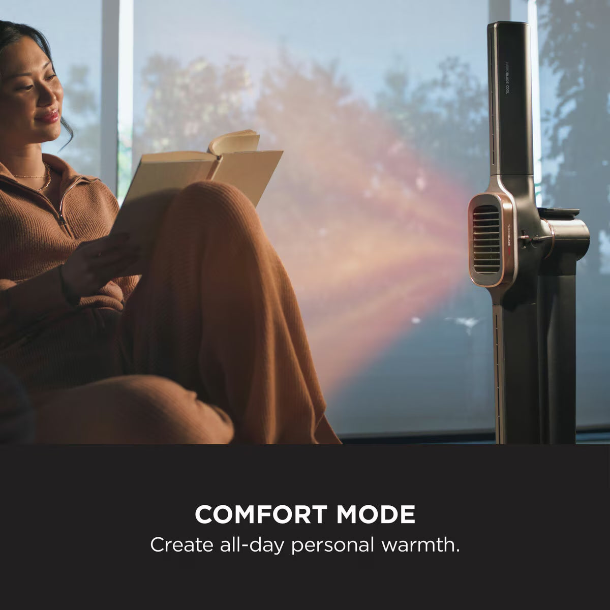 Shark TH200UK Turboblade Cool+Heat Fan in Stylish Charcoal